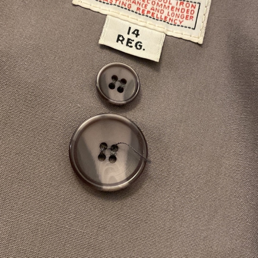 London Fog Grey Trench Coat - Picture 11 of 15